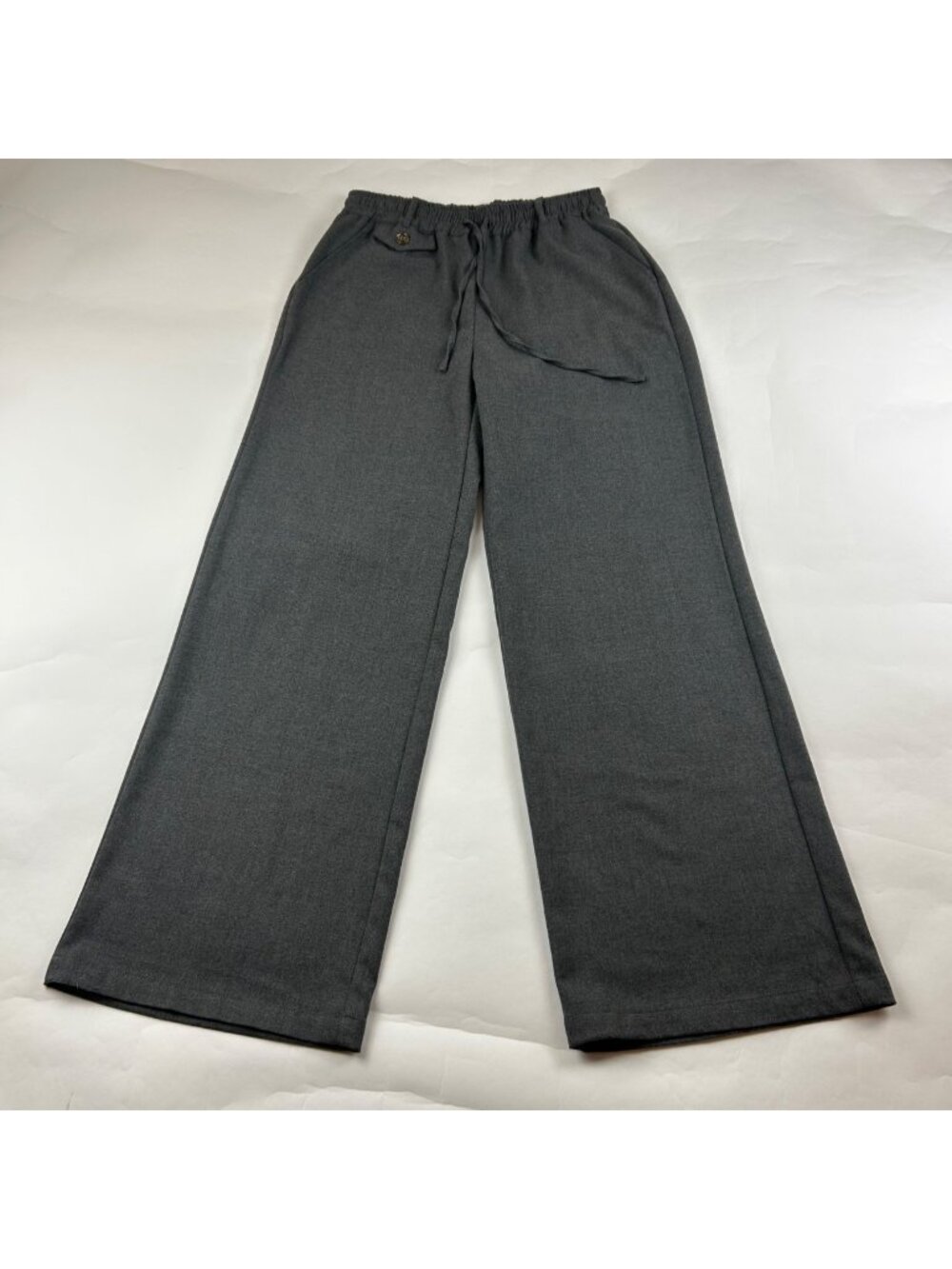 Maeve Charcoal Pull On Wide Leg Trouser Pant XS